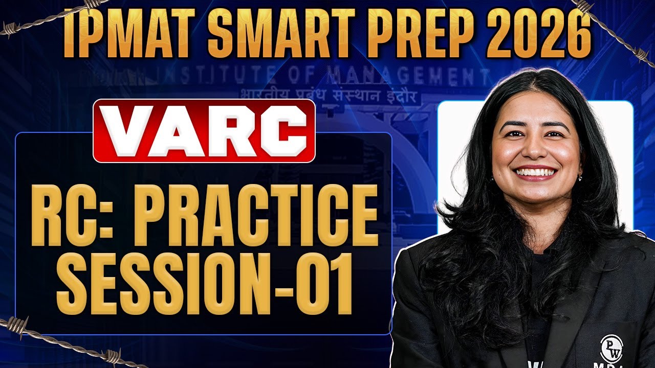 IPMAT VARC 2026 | Reading Comprehension - Practice Session - 01 | IPMAT Smart Prep