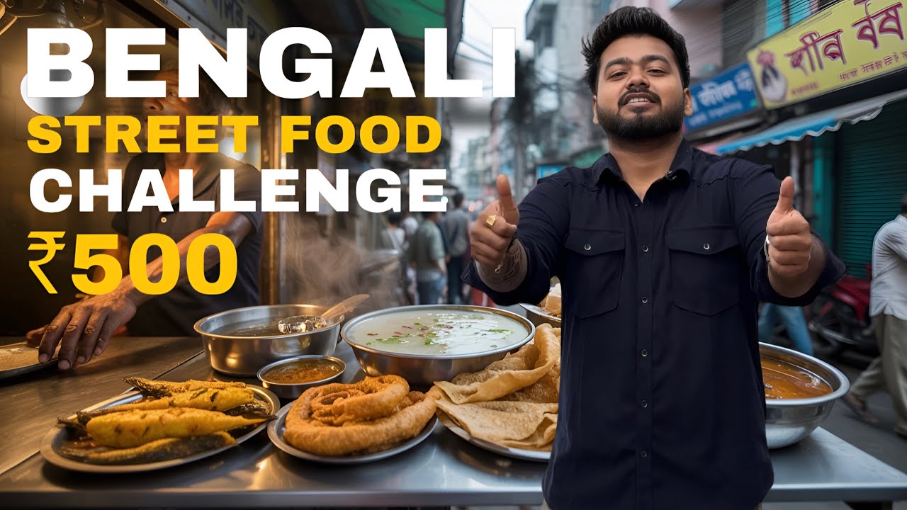 ₹500 Kolkata Street Food Challenge: Can I Eat ALL Day on This Budget?