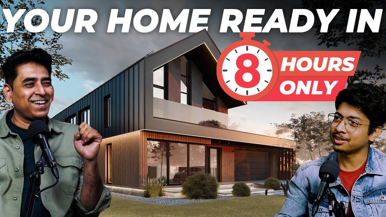 सिर्फ 8 घंटे और आपका घर Ready ! Prefab House in India #prefabricatedhouse