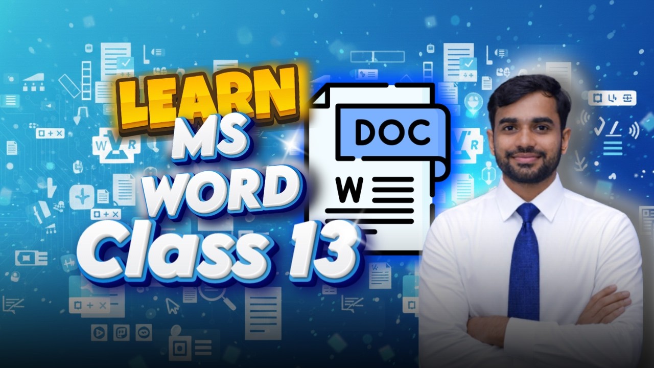 Microsoft Word Basics for Beginners | Class 13 Training by SMS Education