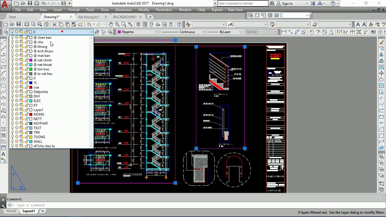Hướng dẫn sử dụng Layout trong AutoCAD