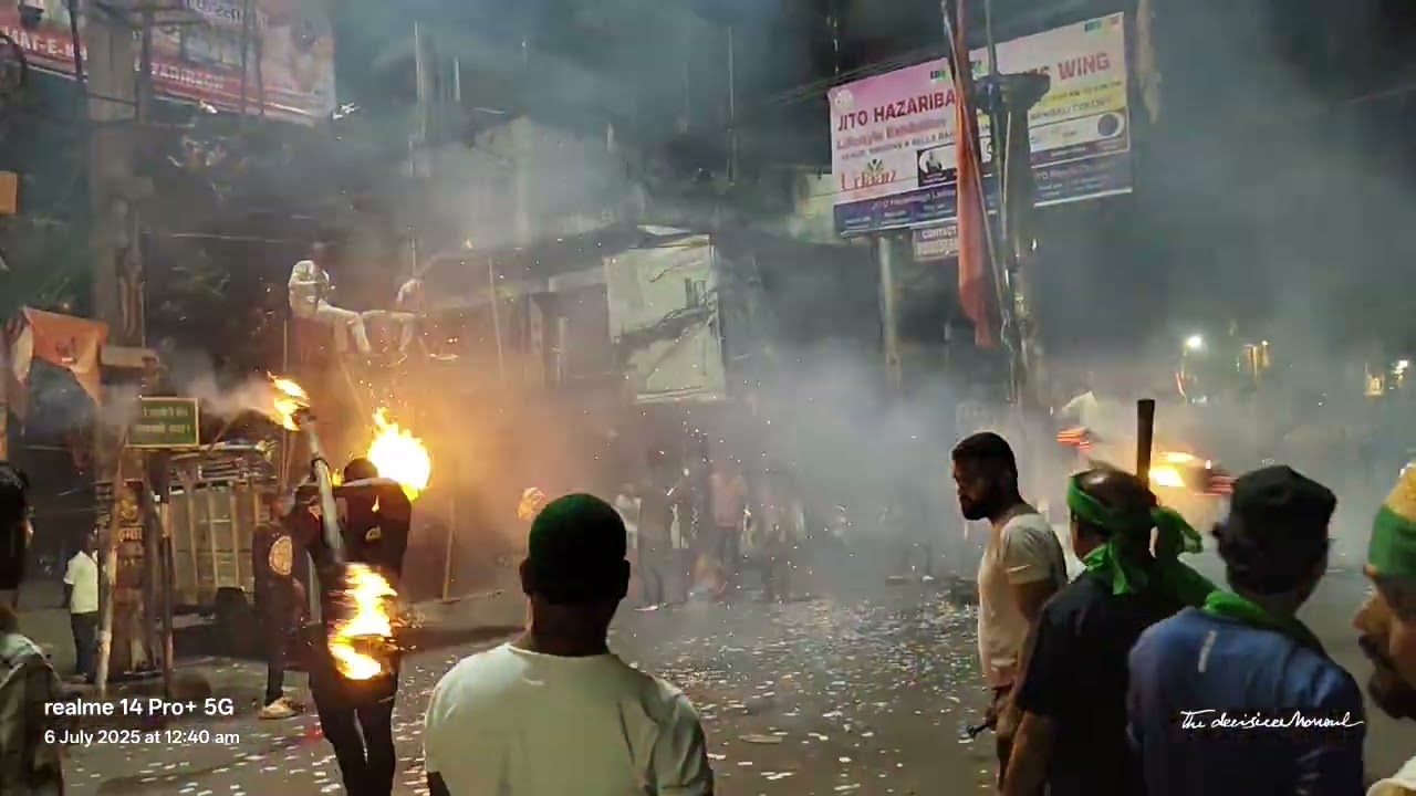9mi Muharram Jhanda Chowk Hazaribagh International 🔥🔥 2025 #viralvideo #muharram #muharram1447