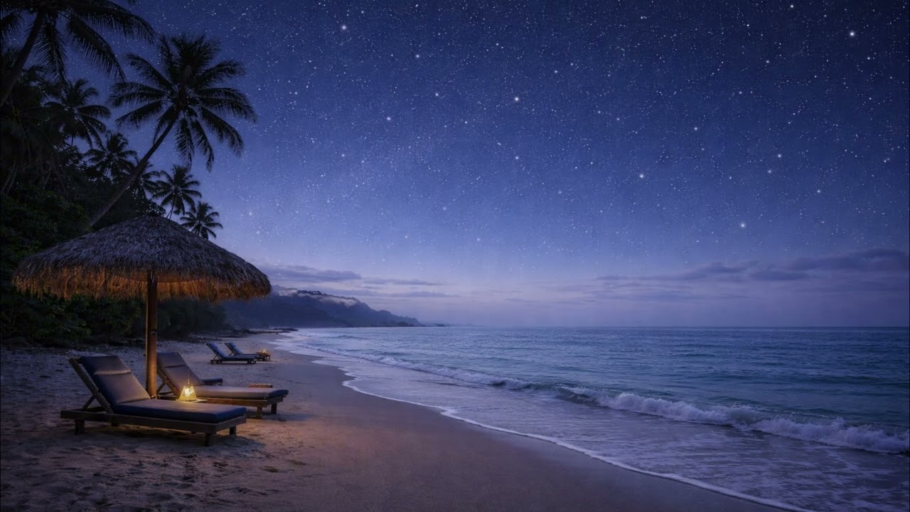 Soft Waves Under Quiet Stars | Mild Sleep Music – 10 Hours