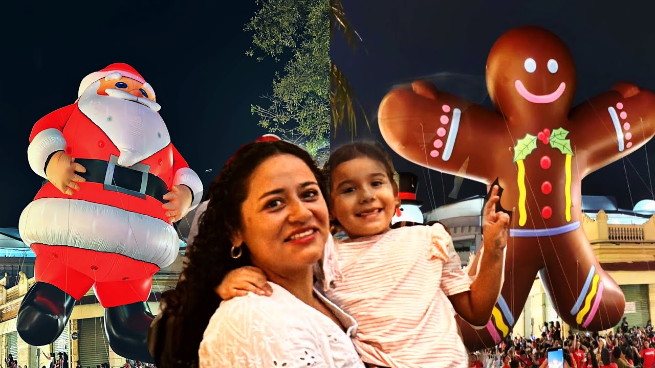ASI vivimos el DESFILE de GLOBOS  GIGANTES *nos fuimos a disfrutar en familia*