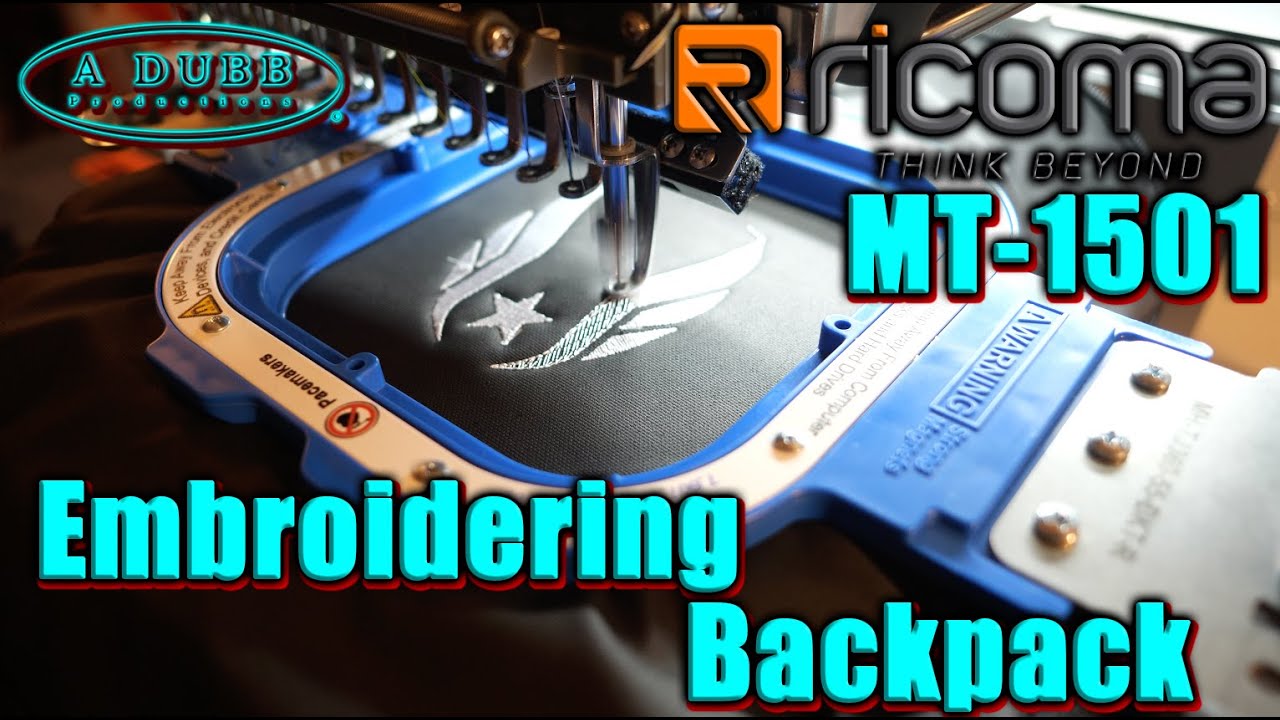 Allan Wade | Personalized Backpack Embroidery | Ricoma MT-1501
