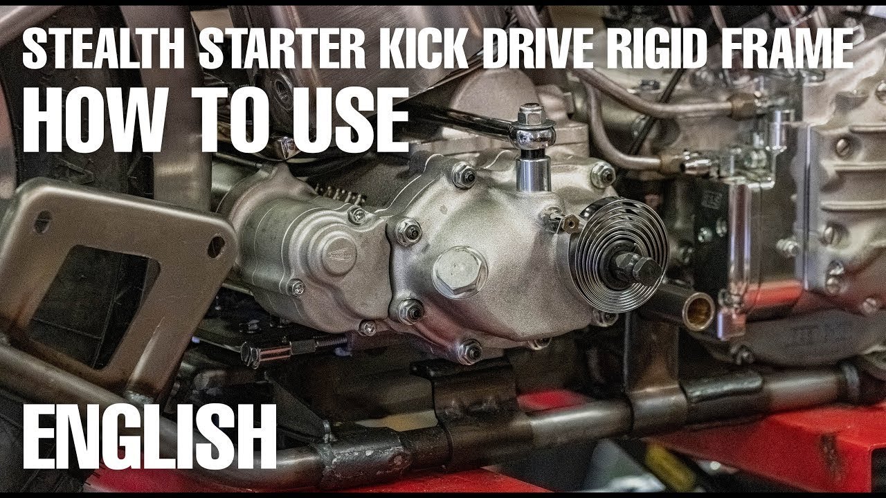 HOW TO USE - Cannonball Harley E-Starter for Rigid Frame Flathead, Knuckle, Panhead English subtitle
