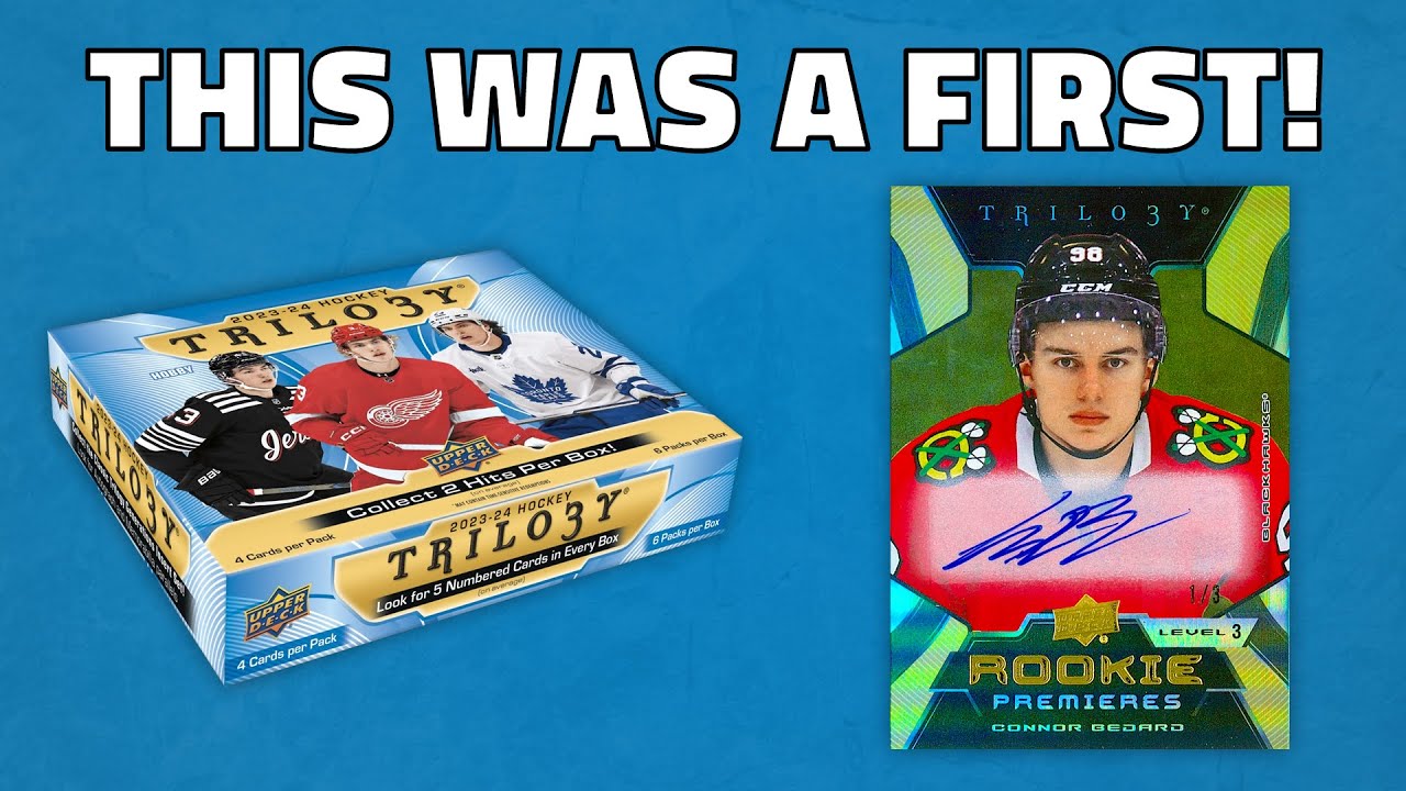 FIRST LOOK: 2023-24 Upper Deck Trilogy Hobby Box Break