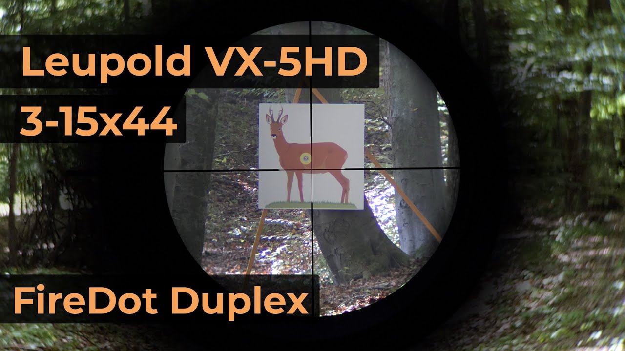 Leupold VX-5HD 3-15x44 Reticle FireDot Duplex | Optics Trade Reticle Subtensions