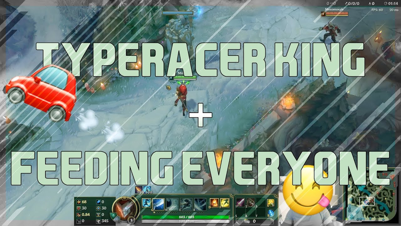 Typeracer King + Feeding Everyone