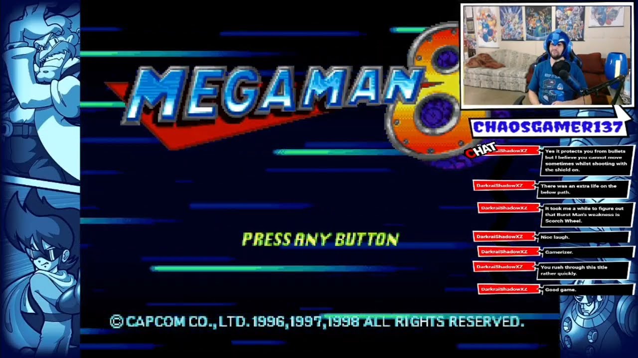 Chaosgamer137 Plays: Mega Man 8 - No Power-Ups/Items Used - Legacy Collection 2