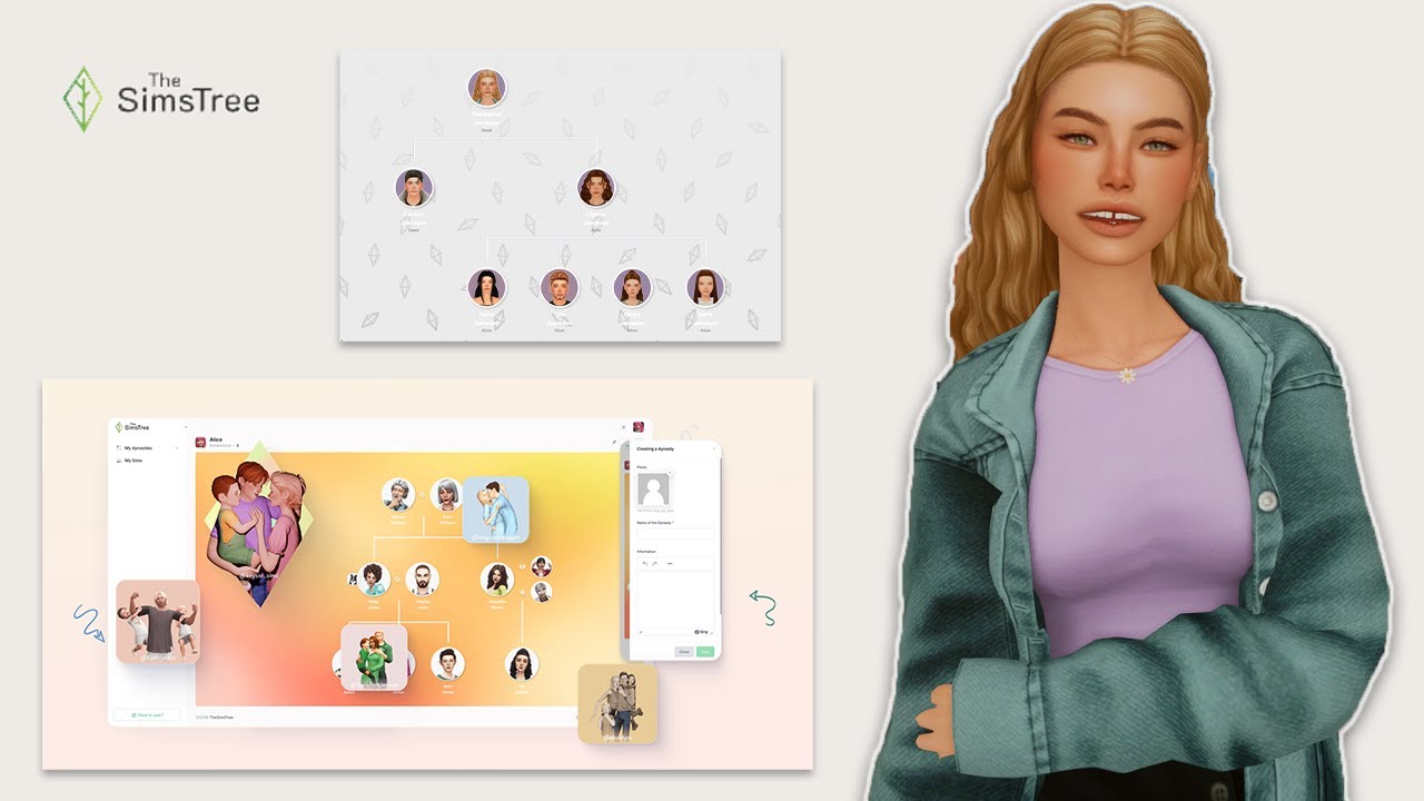 can i track 100 BABIES in this family tree app? | the sims tree