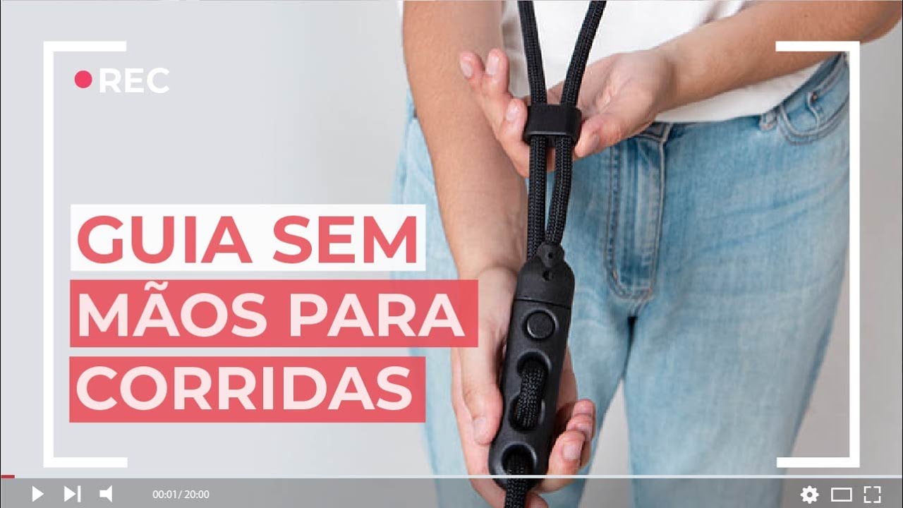 Guia e coleira de passeio para cachorro sem o uso das mãos