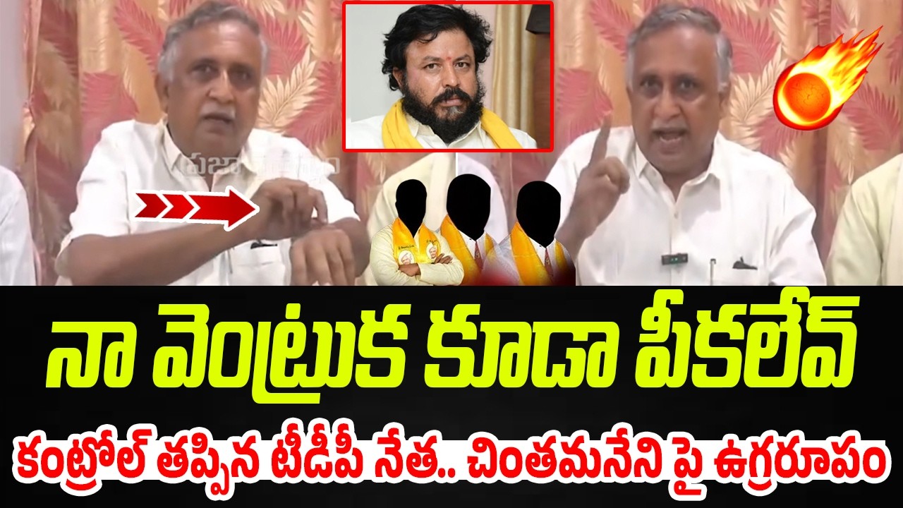 అరేయ్ లోఫర్.. నా బొచ్చు కూడా పీకలేవ్: TDP Srinivasa Rao Comments On Chintamaneni Prabhakar | P C