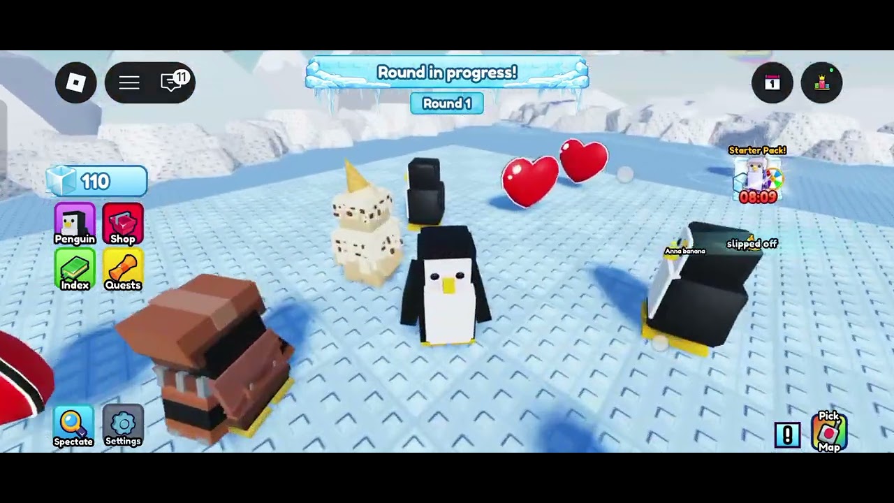 Playing Roblox knockout