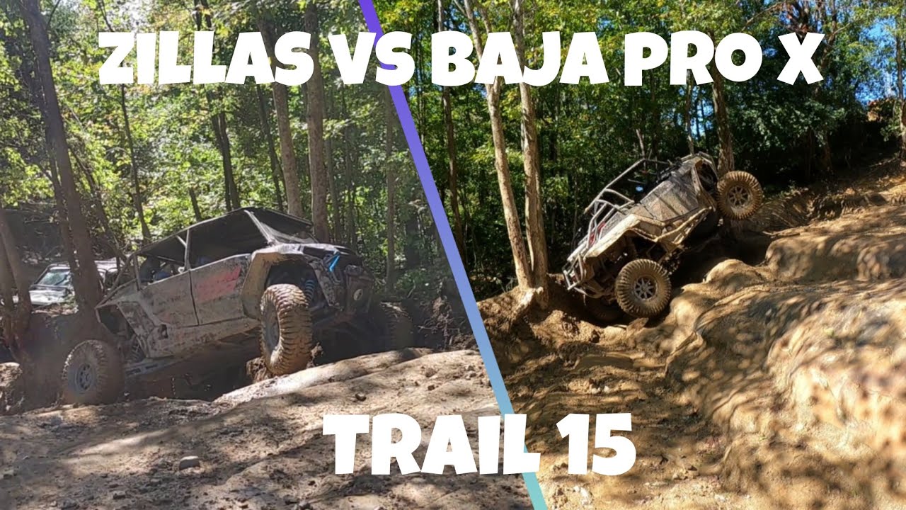 NEW TIRE TEST! Roxxzillas vs MT Baja Pro X on Trail 15 with Grim Rzr at Windrock Offroad Park!