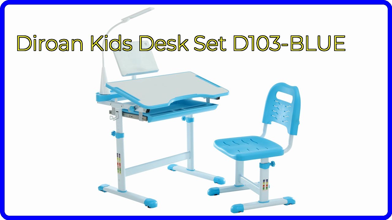 REVIEW (2026): Diroan Kids Desk Set D103-BLUE. First Look.