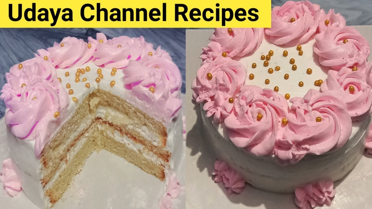 1/2 kg vanilla cake recipe in tamil / Vanilla cake / Vanilla cream cake / Udaya channel recipes