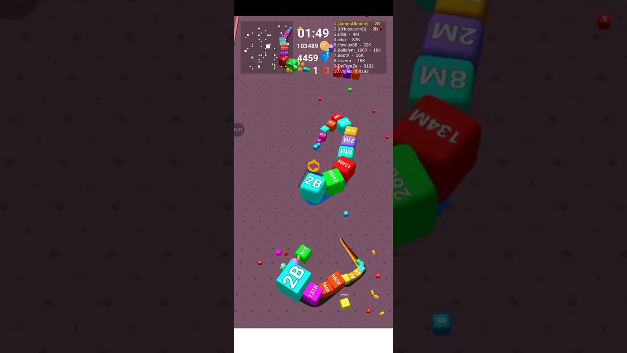 Cube arena 2048 536M to 4B