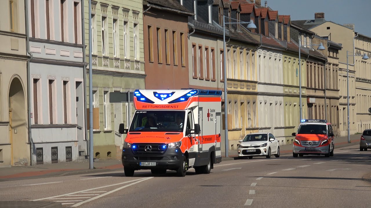 [Neue RTW-Generation mit Pressluft 🚑] Einsatzfahrten Rettungsdienst DRK KV Bernburg e.V. 🚨