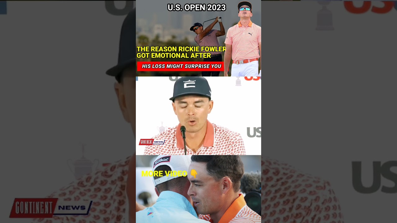 The reason Rickie Fowler got emotional after his loss might surprise you || US Open 2023