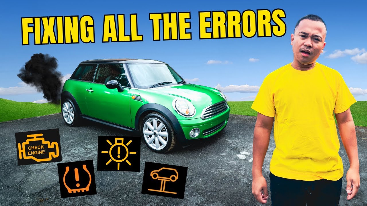 Устранение ВСЕХ предупреждающих индикаторов на моем Mini Cooper (двигатель, тормоза, задние фонар...