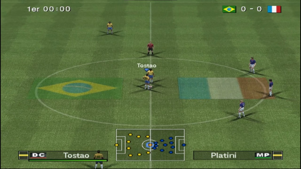 PES 6 - Classic Brazil vs Classic France |PS2 Gameplay