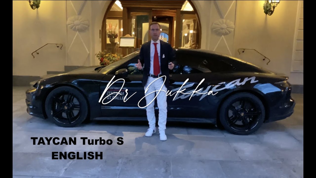 All electric Porsche Taycan Turbo S 2021 - the top model tested in the beautiful Swiss Alps