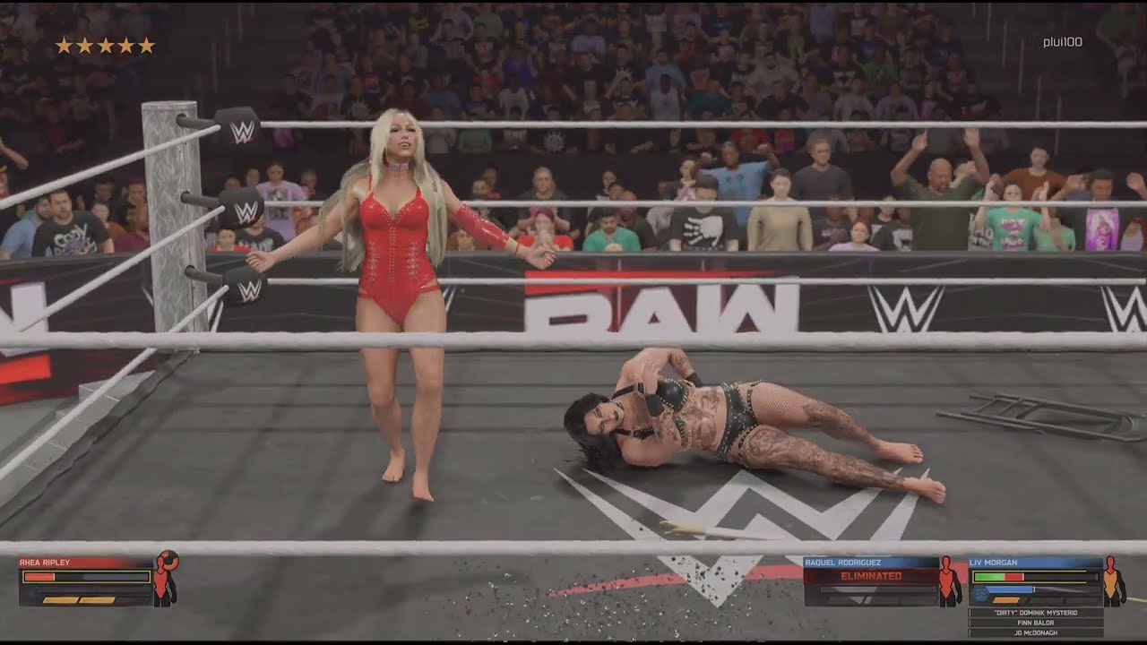 WWE 2K26_Матч на выбывание команд с гандикапом «Торнадо» 2 на 1