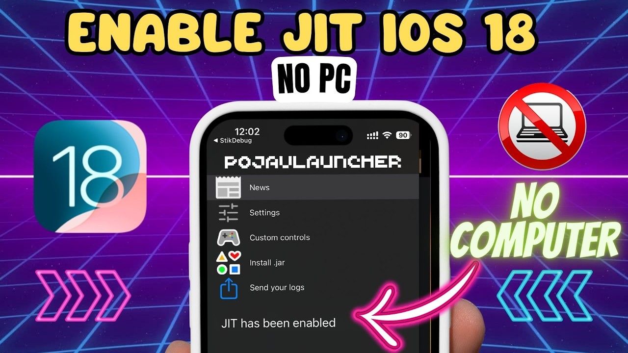 Enable JIT on iOS 18 WITHOUT PC Using StikDebug