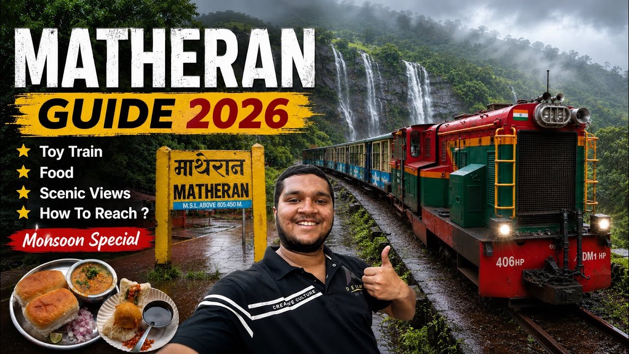Matheran Hill Station & Toy Train 2026 ⛰️🚂 | Food,Transport,Tickets | माथेरान गिरीस्थान २०२६