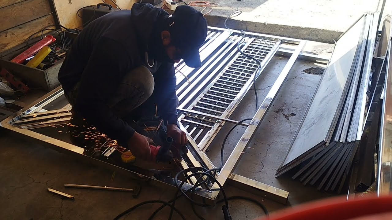 Fancy Steel Door || Stainless Steel Double Door How To Make Steel Door || @Ssweldingwork