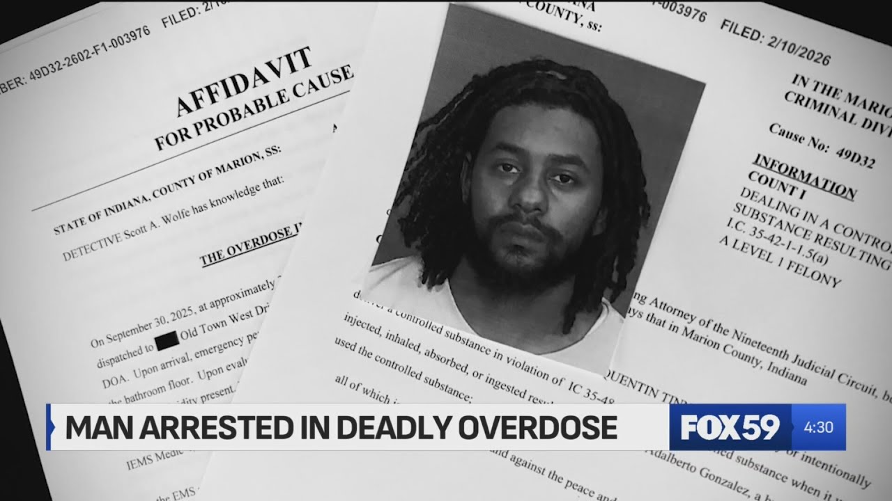 Indy man charged with selling cocaine laced with fentanyl leading to fatal overdose in September 202
