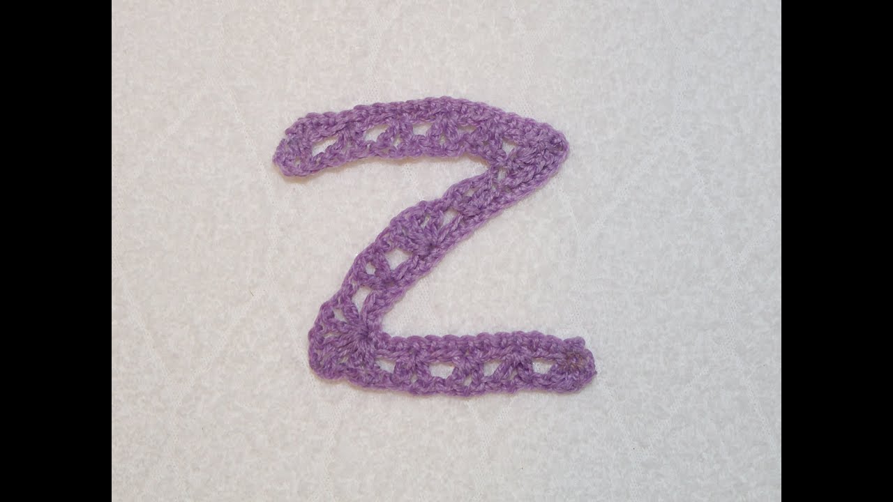 Alfabeto all'uncinetto: lettera Z - Crochet Alphabet: letter Z