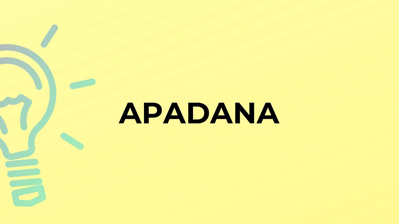 What is the meaning of the word APADANA?