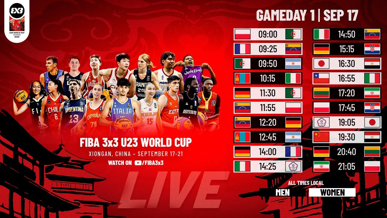 RE-LIVE | FIBA 3x3 U23 World Cup 2025 | Gameday 1 - Session 4 | #3x3Basketball