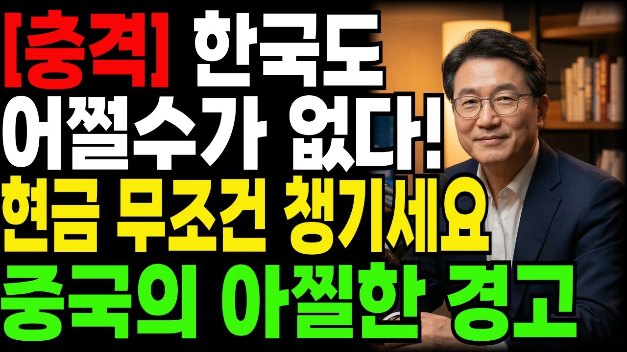 한국도 어쩔수가없다, 현금부터 무조건 챙겨라.중국의 섬뜻한 경고, 지갑 속 만 원짜리 한 장이 지키는 것들 / 슬기로운 노후생활의 지혜