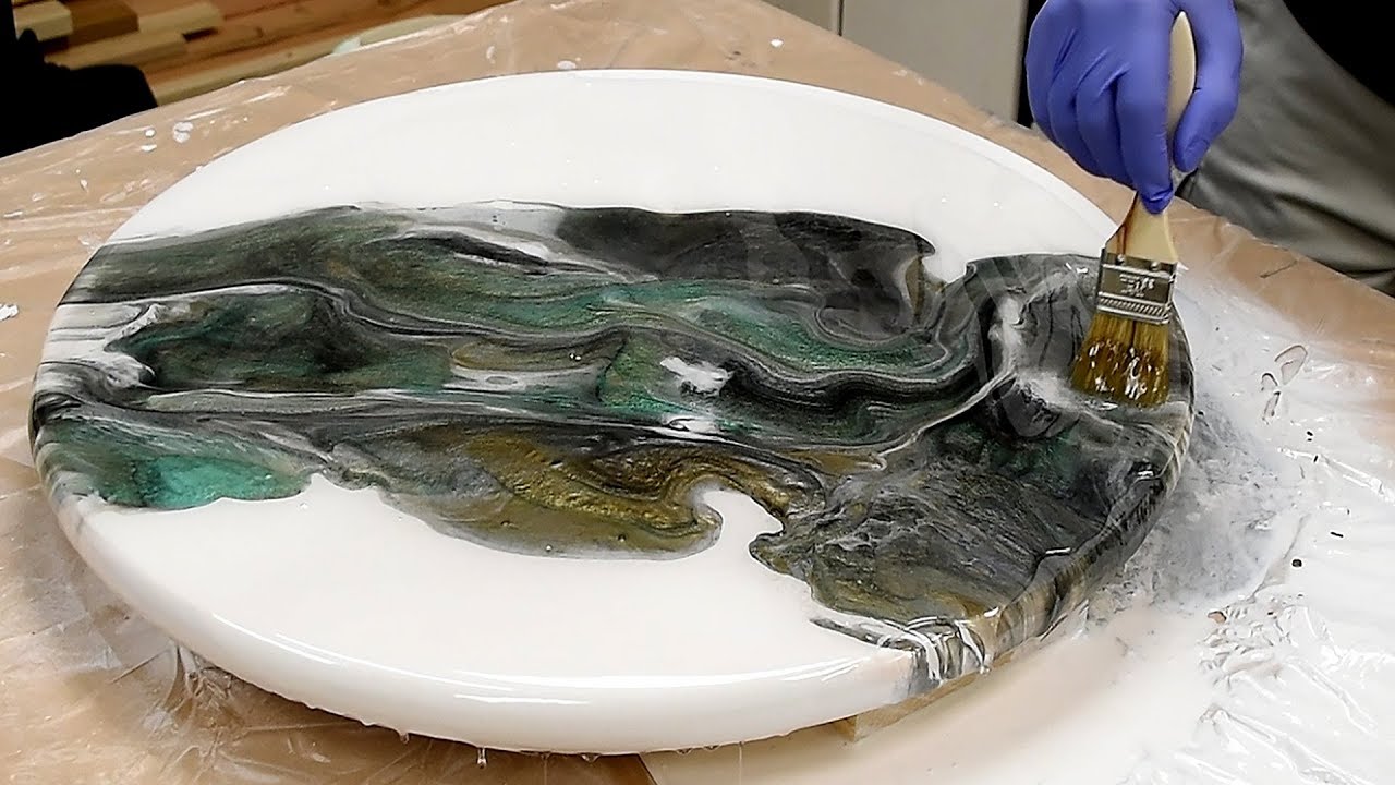 Creative Epoxy Resin Wood Tabletop