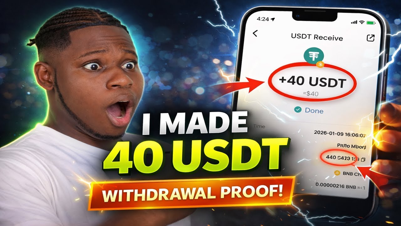 Free Usdt Earning App 2026 - How I Made 40 Usdt Using This App