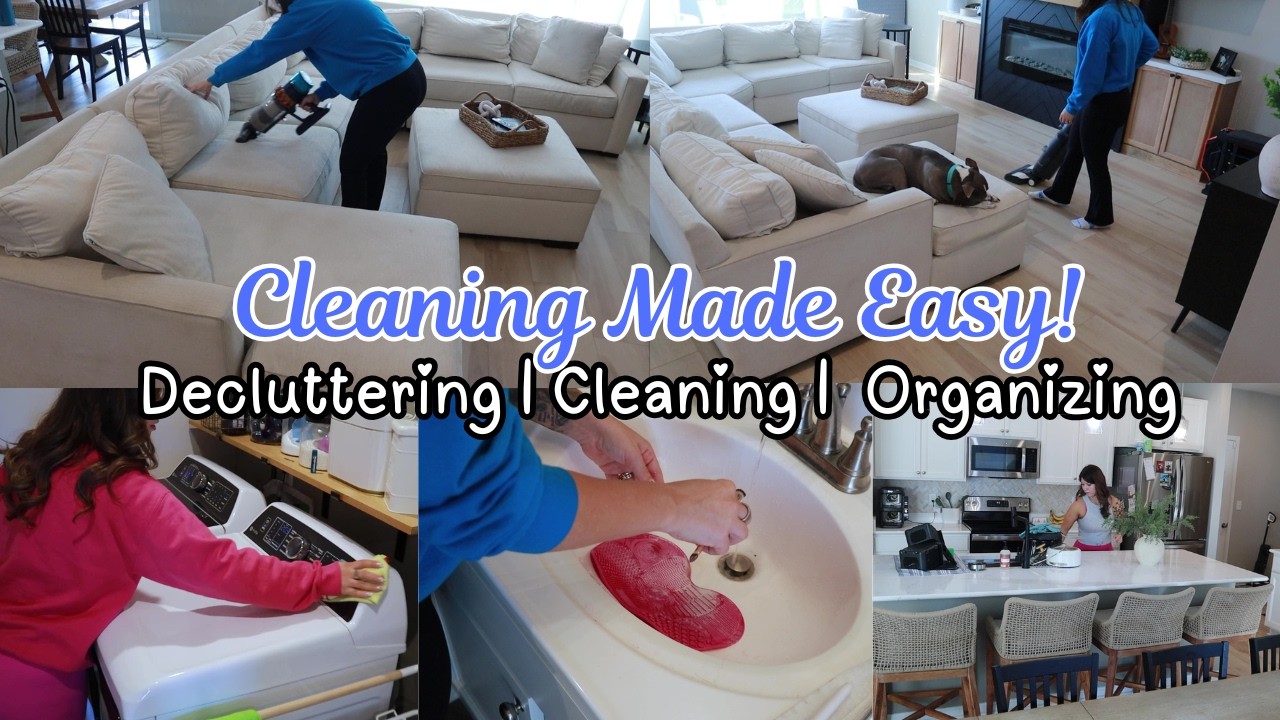 Cleaning made Easy | Messy Home Clean | Speed Cleaning | Declutter + Organizing | Mom Life Cleaning