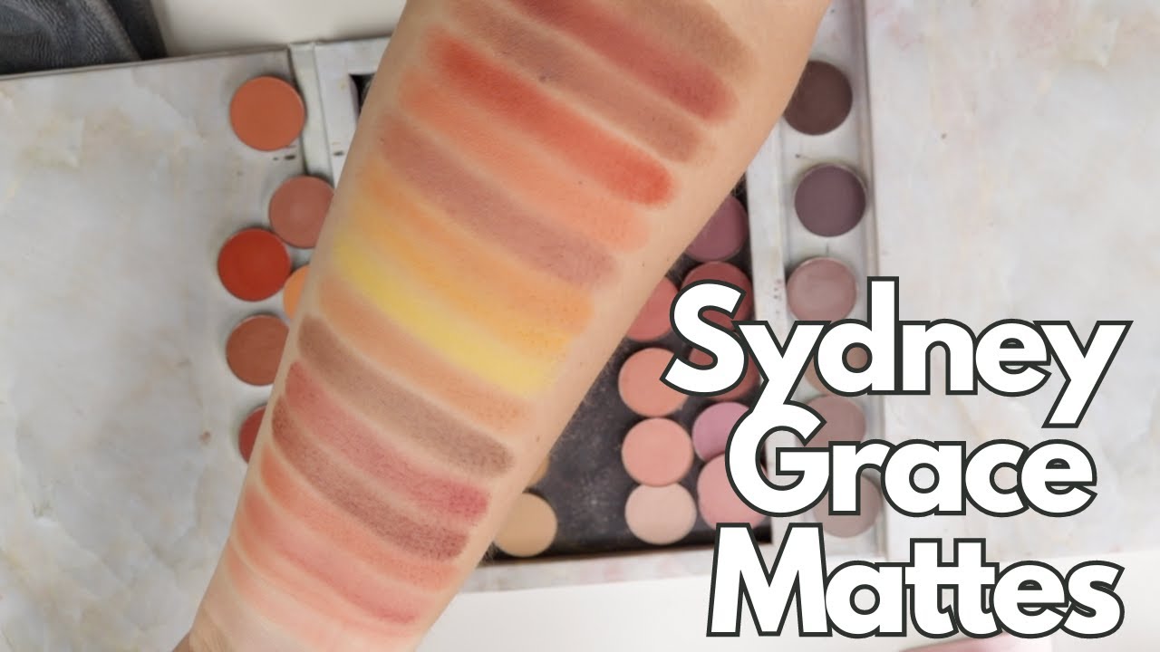 SYDNEY GRACE EYESHADOW SWATCHES | ALL MY MATTES 2023