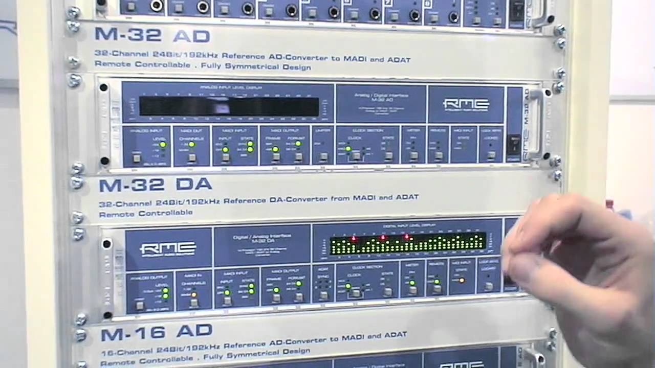 RME M-Series: High End Analog Converters from/to MADI and ADAT