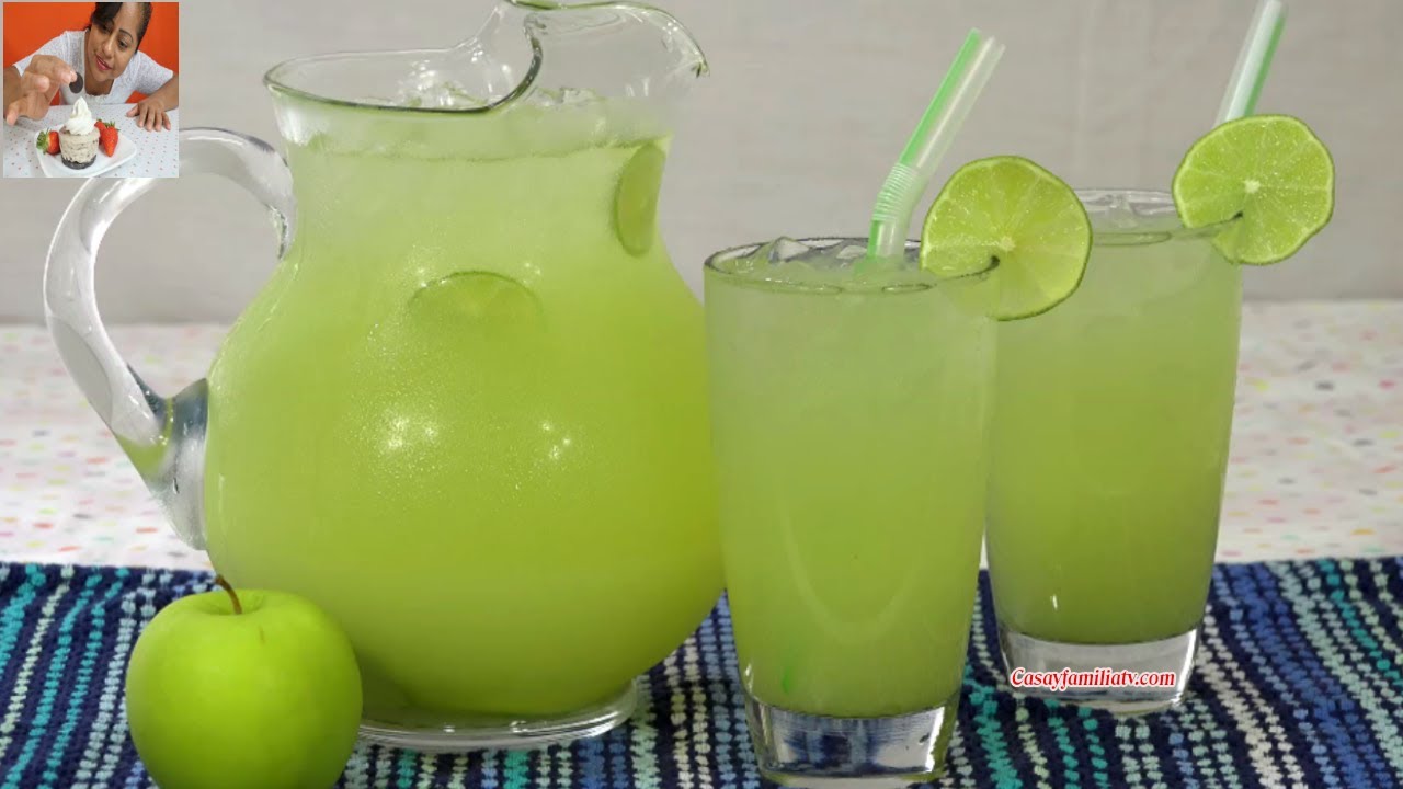 LIMONADA DE MANZANA 🍋🍏 | Bebida Refrescante FÁCIL para el Calor y la Hidratación