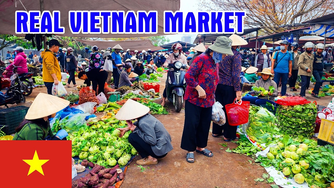 Vietnam's Traditional Morning Market - Local Life
