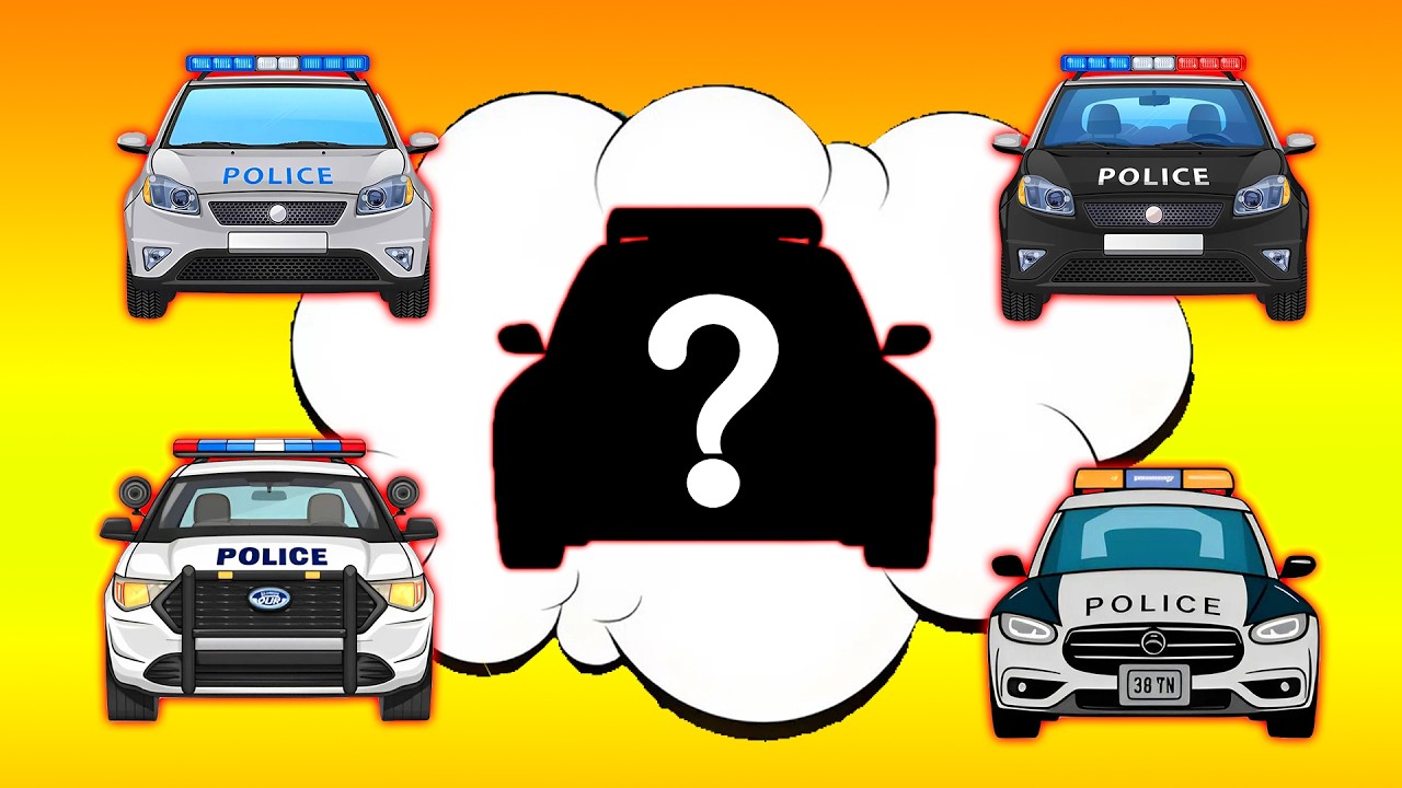 Which Police Car is Missing 🚨 Fun Car Puzzle Game | Vehicle Puzzle Challenge