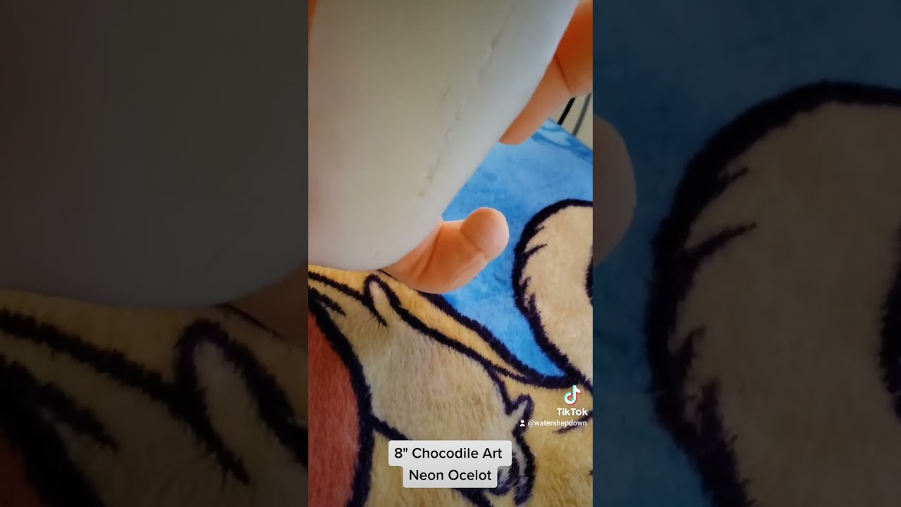 Plushie Collection [45]: 8" Chocodile Art Neon Ocelot