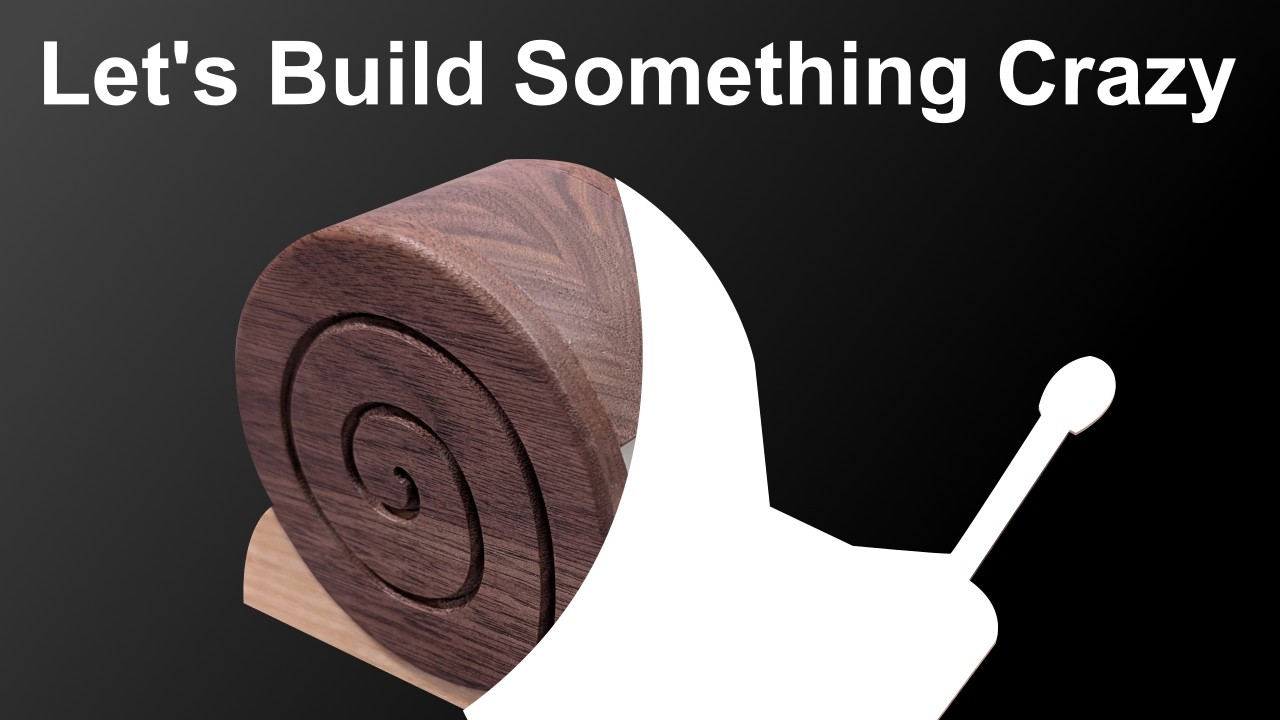 Woodworking First: Walnut and Ash Snail Tape Dispenser!
