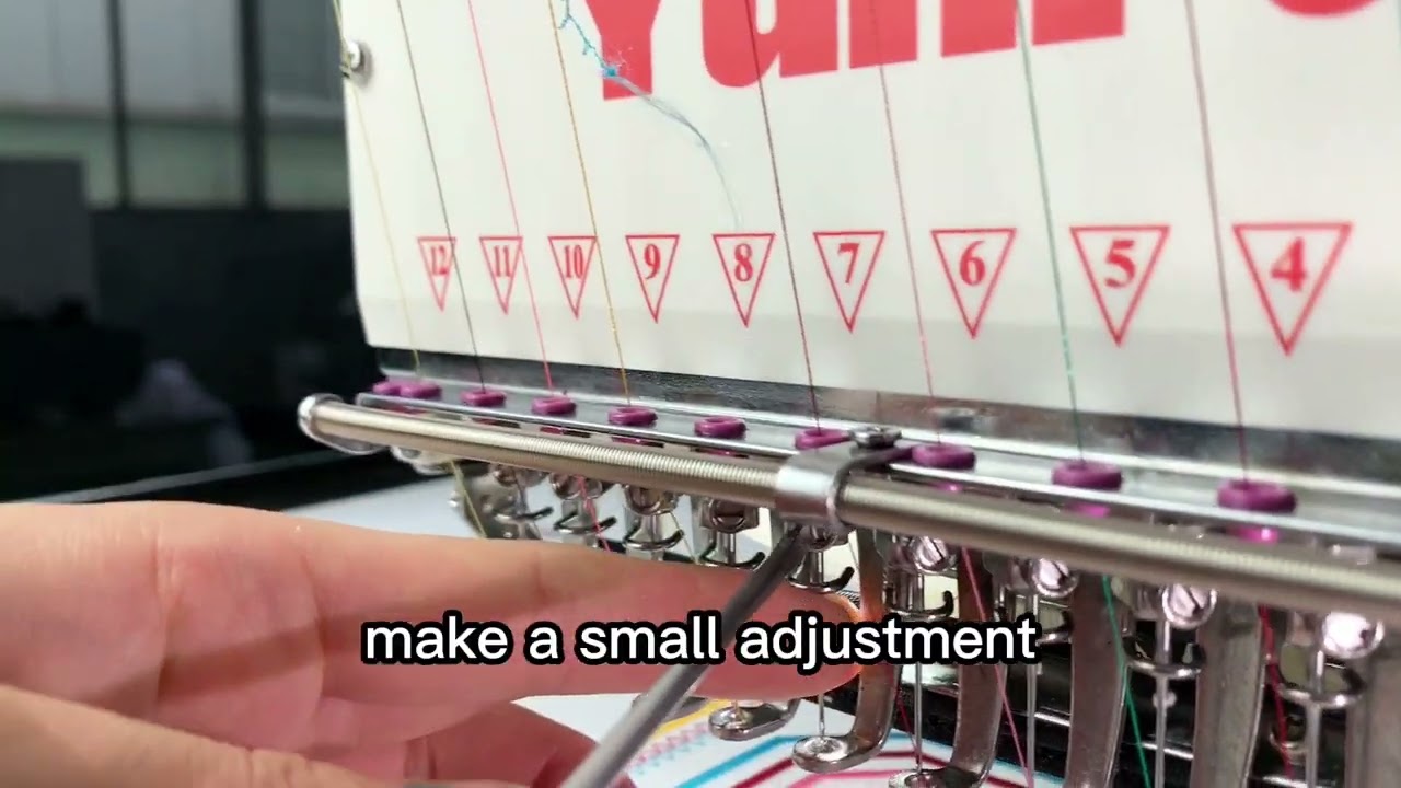 YunFu teach you how to adjust the embroidery needle position(suitable for thread break with tails).
