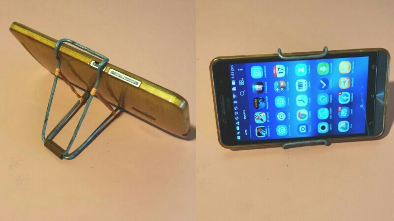 How to make metal mobile stand / Diy phone holder