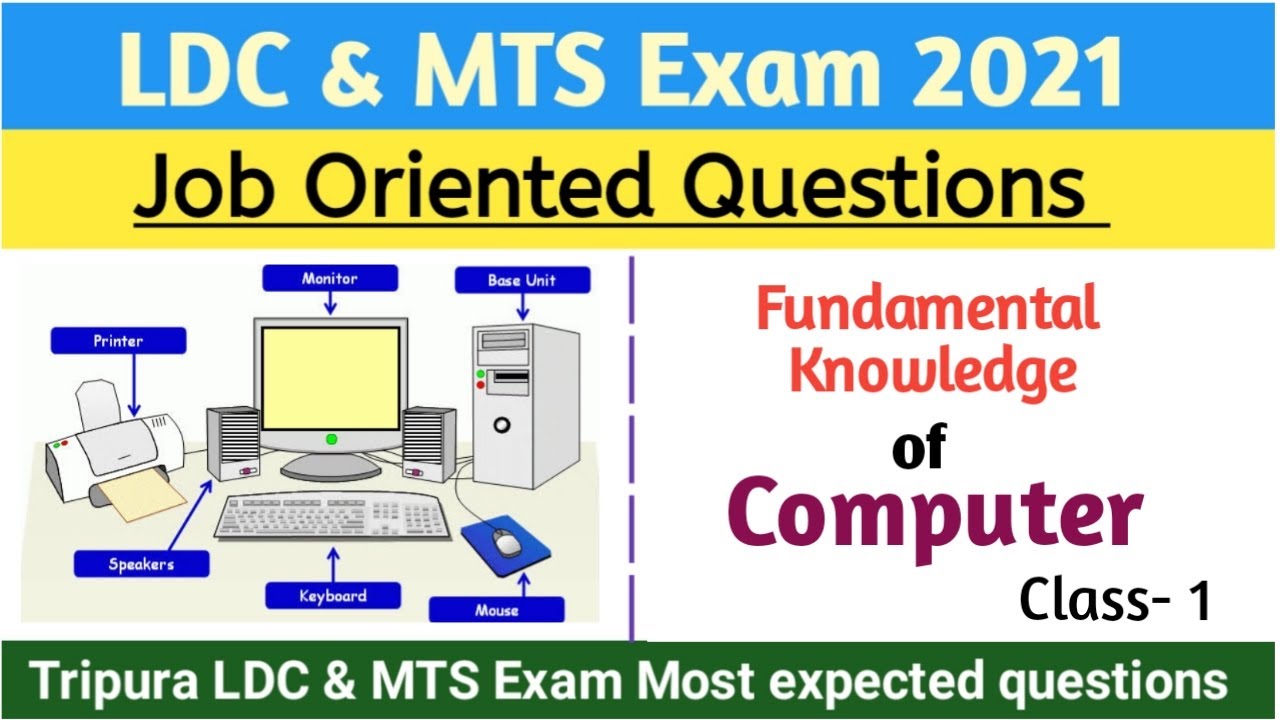 Job Oriented Questions || LDC & MTS Exam || Computer Knowledge || Class-1