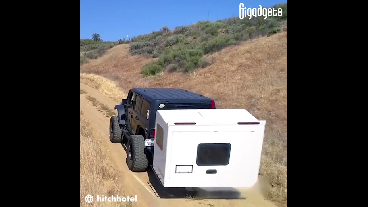 Hitch Hotel expandable camper trailer #gigadgets #trailer #campervan #roadtrips #campinglife